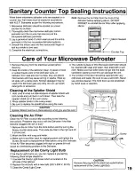 Preview for 19 page of Panasonic NEDF20G - COMMERCIAL MICROVEN Operating Instructions Manual