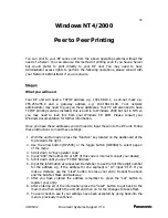 Preview for 10 page of Panasonic Network Printing DP2000/2500 Setup Manual