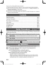 Preview for 2 page of Panasonic NF-N51A Operating Instructions Manual