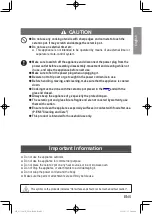 Предварительный просмотр 5 страницы Panasonic NF-N51A Operating Instructions Manual