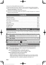 Предварительный просмотр 3 страницы Panasonic NF-N51AWRA Operating Instructions Manual