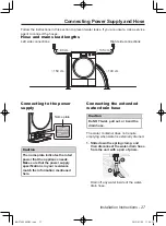 Предварительный просмотр 27 страницы Panasonic NH-P70G2WAU Operating Instructions & Installation Instructions