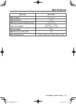 Предварительный просмотр 31 страницы Panasonic NH-P70G2WAU Operating Instructions & Installation Instructions