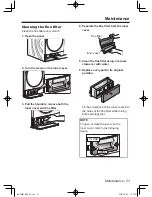 Предварительный просмотр 23 страницы Panasonic NHP8BH1 Operating Instructions & Installation Instructions