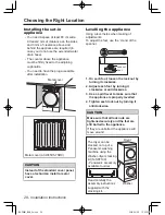 Предварительный просмотр 28 страницы Panasonic NHP8BH1 Operating Instructions & Installation Instructions