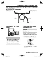 Предварительный просмотр 29 страницы Panasonic NHP8BH1 Operating Instructions & Installation Instructions