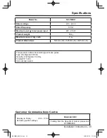 Предварительный просмотр 35 страницы Panasonic NHP8BH1 Operating Instructions & Installation Instructions