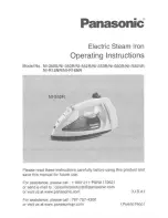 Panasonic NI-552R Operating Instructions Manual preview