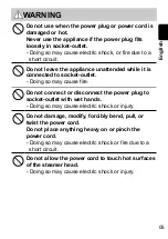 Preview for 5 page of Panasonic NI-GHF025 Operating Instructions Manual