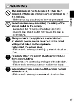 Preview for 7 page of Panasonic NI-GHF025 Operating Instructions Manual