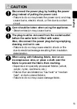 Preview for 13 page of Panasonic NI-GHF025 Operating Instructions Manual