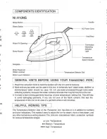 Preview for 3 page of Panasonic NI-H10NS Operating Instructions Manual