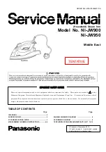 Preview for 1 page of Panasonic NI-JW900 Service Manual