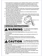 Preview for 3 page of Panasonic NI-L70SR - Steam Iron With Micro-Mist Spray Operating Instructions Manual