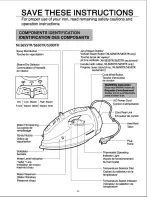 Предварительный просмотр 4 страницы Panasonic NI-S300TR Operating Instructions Manual