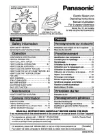 Panasonic NI-W450TS Operating Instructions Manual preview