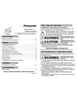 Preview for 1 page of Panasonic NI-W810CS Operating Instructions