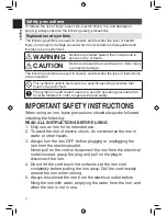 Preview for 4 page of Panasonic NI-WT980 Operating Instructions Manual