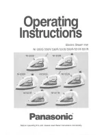 Panasonic NI350S - IRON - LOW P Operating Instructions Manual preview