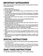 Preview for 3 page of Panasonic NI350S - IRON - LOW P Operating Instructions Manual