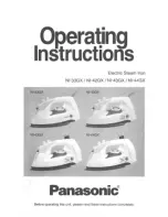 Panasonic NI43GX - ELEC. STEAM IRON-LOW Operating Instructions Manual preview
