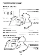 Предварительный просмотр 3 страницы Panasonic NI43GX - ELEC. STEAM IRON-LOW Operating Instructions Manual