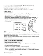 Предварительный просмотр 5 страницы Panasonic NI43GX - ELEC. STEAM IRON-LOW Operating Instructions Manual