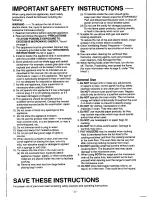 Preview for 3 page of Panasonic NN-2401 Operating Instructions Manual