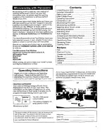 Preview for 3 page of Panasonic NN-3256 Operating Instructions & Cookery Book