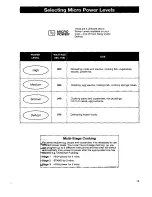 Preview for 17 page of Panasonic NN 3454 Operating Instructions & Cookery Book