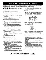 Preview for 4 page of Panasonic NN-3697 Operating Instructions Manual