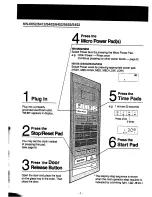 Предварительный просмотр 8 страницы Panasonic NN-5252 Operation Manual