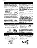 Preview for 2 page of Panasonic NN-5256 Operating Instructions Manual