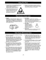 Preview for 3 page of Panasonic NN-5256 Operating Instructions Manual