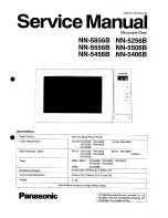 Panasonic NN-5256B Service Manual preview