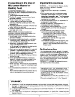 Preview for 2 page of Panasonic NN-5752 Operation Manual