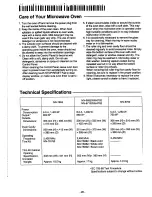 Preview for 20 page of Panasonic NN-5752 Operation Manual