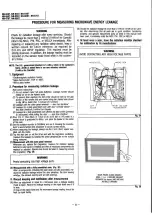 Preview for 22 page of Panasonic NN-6207 Service Manual