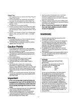 Preview for 3 page of Panasonic NN-6307 Operating Instructions Manual