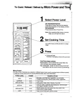 Preview for 14 page of Panasonic NN-6405 Operation Manual & Cookbook