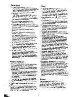 Preview for 4 page of Panasonic NN-6652 Operation Manual