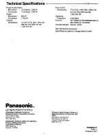 Preview for 16 page of Panasonic NN-8501V User Manual