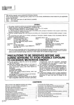 Preview for 2 page of Panasonic NN-8508 Service Manual