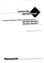 Preview for 1 page of Panasonic NN-8807 Operating Instructions Manual