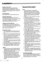 Preview for 2 page of Panasonic NN-8807 Operating Instructions Manual