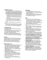 Preview for 3 page of Panasonic NN-9507 Operating Instructions Manual