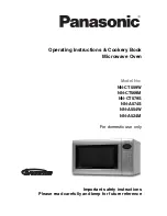 Preview for 1 page of Panasonic NN-A524M Operating Instructions & Cookery Book