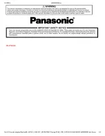 Preview for 2 page of Panasonic NN-A813AB Service Manual