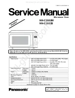 Preview for 1 page of Panasonic NN-C2002W Service Manual