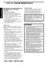 Preview for 4 page of Panasonic NN-C2003S Operating Manual